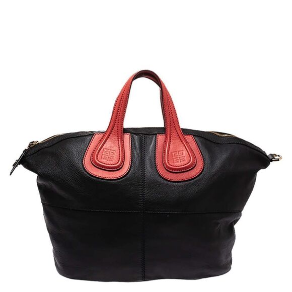 Givenchy Nightingale Bag Black With Red Handles - Picture 9 of 10